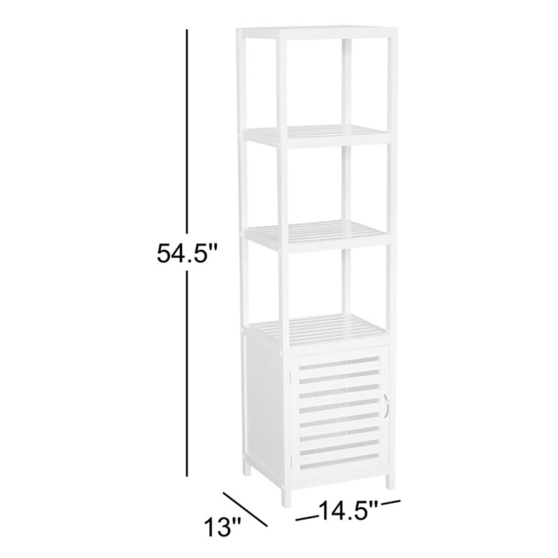 Tour à linge l 14,5 "x H 54,5" Spa, Blanc