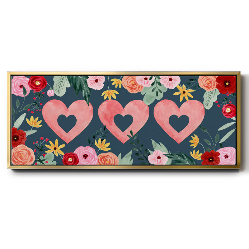 Collection Sweet Hearts - toile encadrée, H 12 po x l 30 po