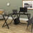 Ferro L-Shaped Metal Base Writing Desk-476321720
