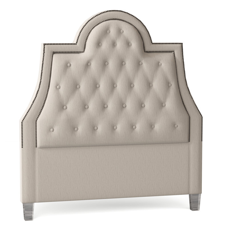 Amanda Upholstered Headboard, Caitlin Linen, Acrylic, Queen