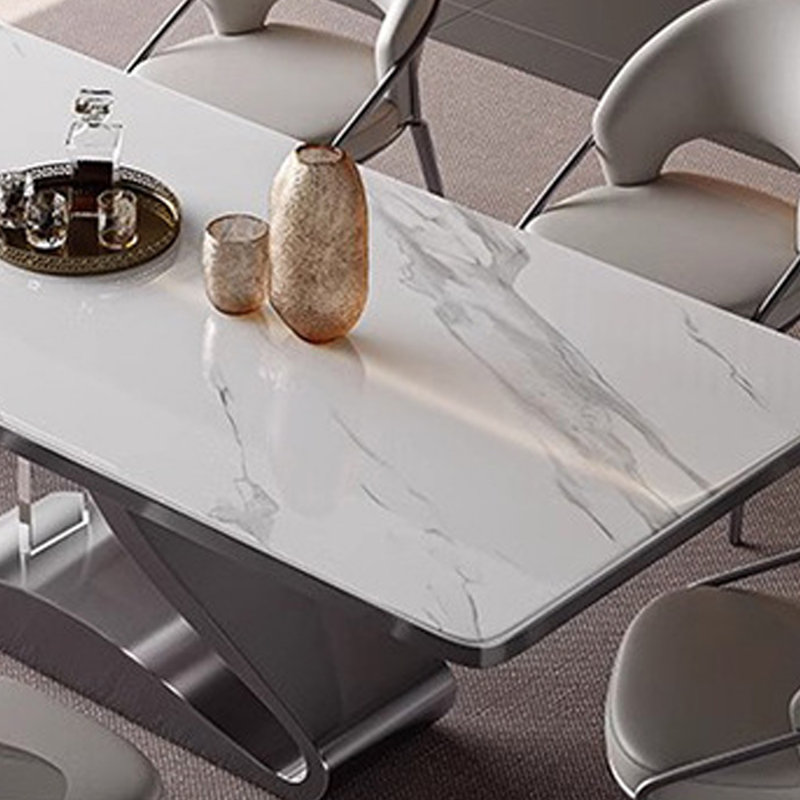 Table de salle à manger moderne et minimaliste, 29.53"H x 55.12"L x 31.5"W