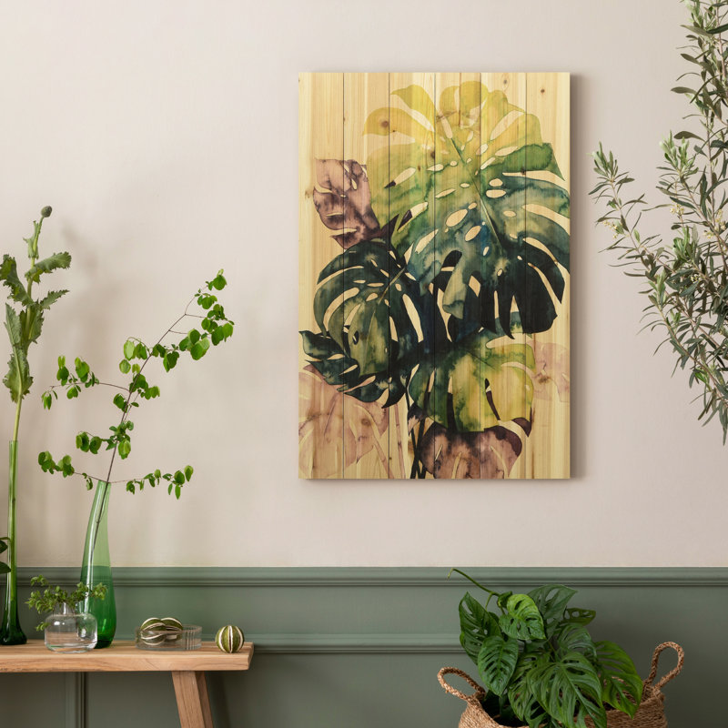 «Twilight Palms IV», reproduction d'impression sur bois