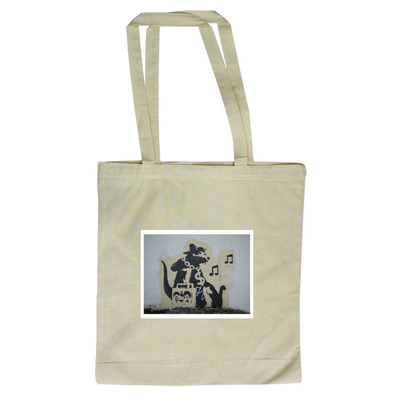 Ghetto Blaster Rat Tote Bag