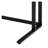 Tyrese Walnut & Black Finish Writing Desk with USB Port - Modern Home Office Computer Desk for Workspace Organization-1205694860