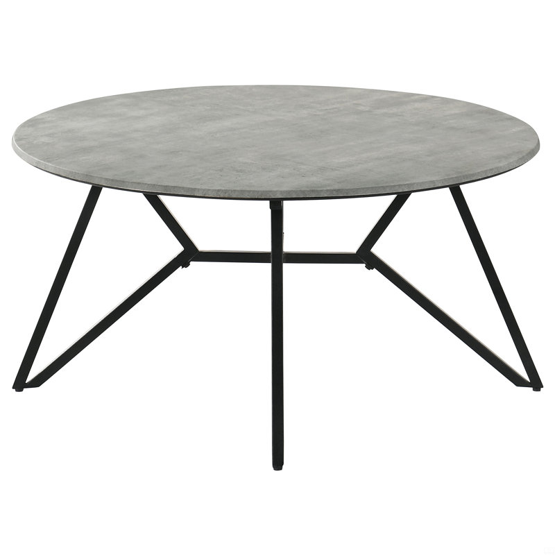 Table basse à plateau rond