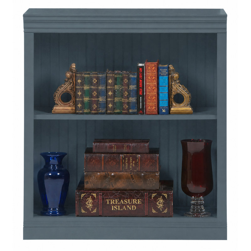 Sherita Bookcase, Dark Blue, (1 Shelf) 36” H x 32” W x 14.25” D