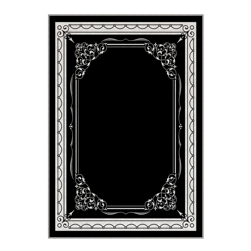 Soft Woven Area Rug, 100% Polyester, 31.5 x 55.1 inches | 740 g/m², Non-Slip Felt Dot Underside, Machine Washable | Low Pile Height: 0.16 inches, Perfect for Living Room, Bedroom, and Dining Areas