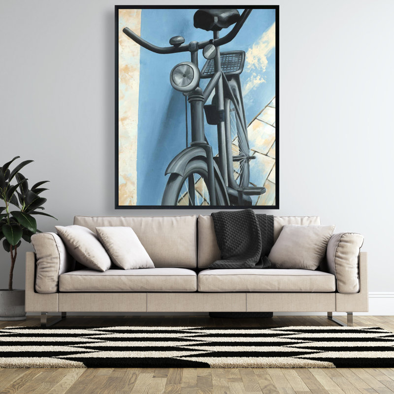 Abandoned Bicycle Print On Canvas