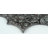Mother of Pearl 5.28" x 5.64" Seashell Fish Scale Mosaic Tile in Charcoal