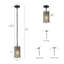 Mini-luminaire suspendu l 4,5 po Shoshoni