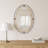 Henning Metal Oval Wall Mirror