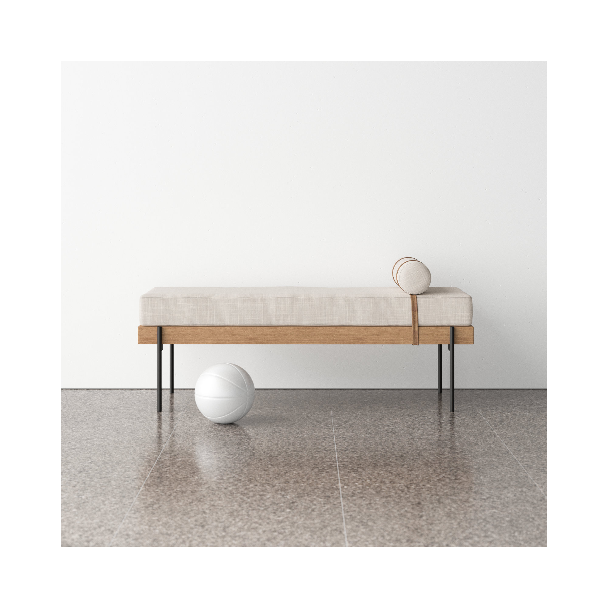 Inka 55" Upholstered Bench