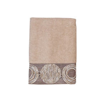 Jennifer Adams Brands Kensey Hand Towel, Silver, Cotton