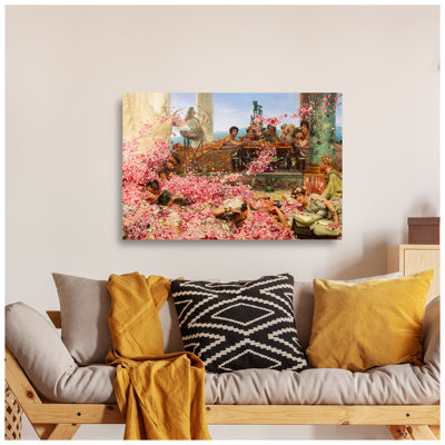 «The Roses of Heliogabalus» par Alma-Tadema (1888), reproductions d'art classique sur toile, estampe numérique sur toile pour la décoration intérieure