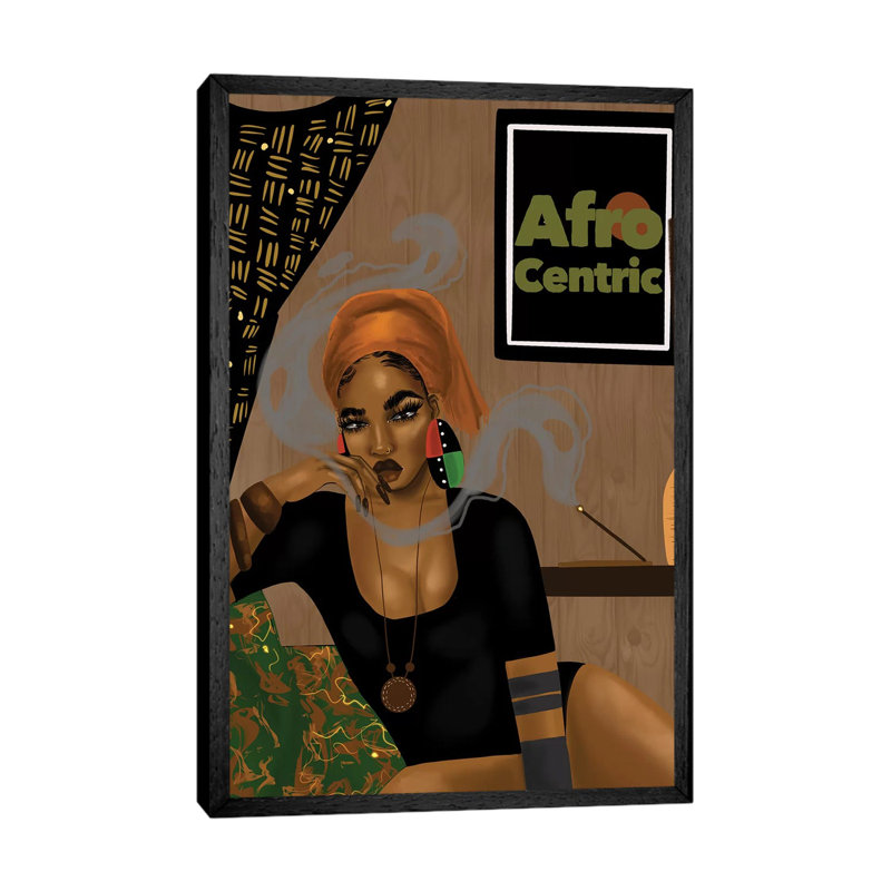A Vibe by Zola - Print on Canvas, 101.6cm H x 66.04cm W x 3.81cm D, Black Framed
