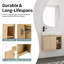 Meuble-lavabo mural de 26 po avec lavabo intégré en céramique et rangement ouvert