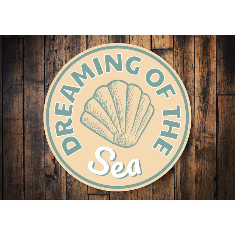 Panneau en aluminium «Dreaming of the Sea», H 12 po x l 12 po x P 0,04 po