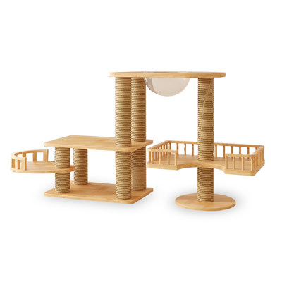 4 Tiers Cat Tree with Condons,Perch,Scratching Posts