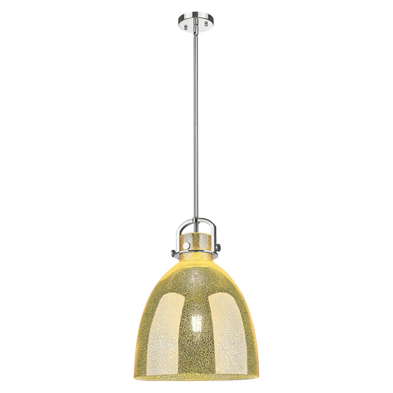 Luminaire suspendu 1 lumière Badillo, H 18,25 po x l 14 po x P 14 po, Mercure, Mercure