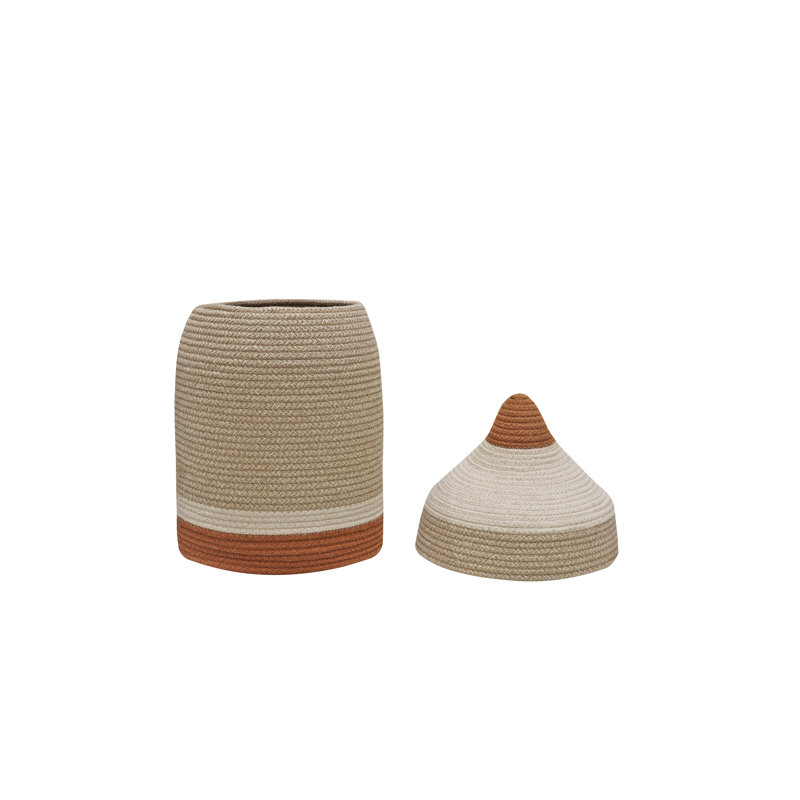 Panier en composite Lorena Canals, Brun / Beige
