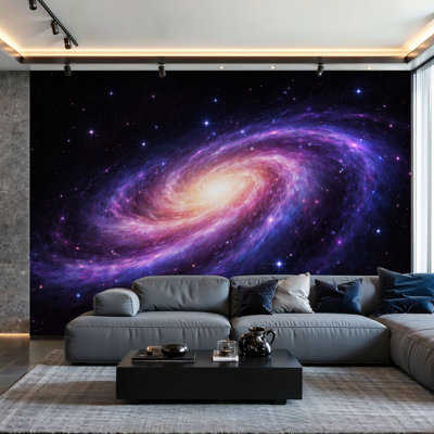 Peel and Stick Wallpaper Wall Mural Spiral Galaxy deep spcae 3D Wall Art Self Adhesive and Removable