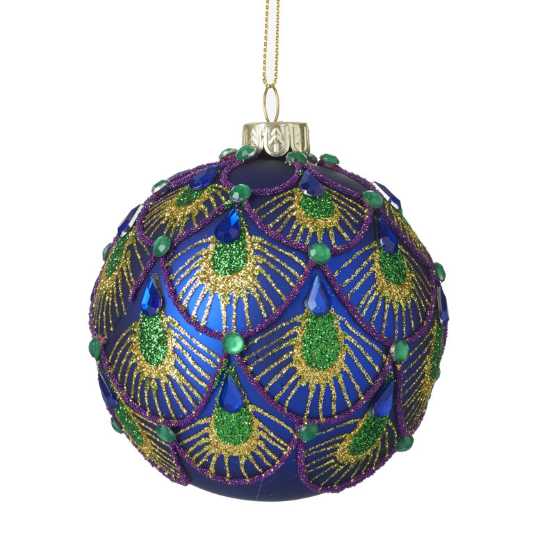 8cm Glass Animals Bauble