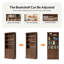 Bibliothèque transitionnelle en bois massif avec tablette multi-usage H 78 "x l 33,5" Eduardo-1818697009