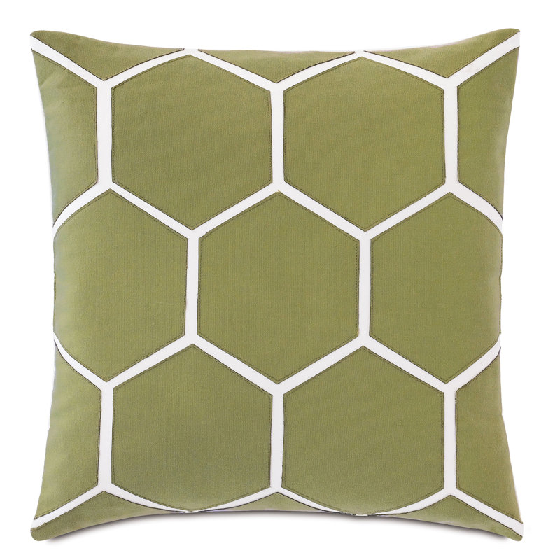 Housse et insert de coussin d'extérieur carré Tamaya par Studio 773, Feuille de mèche