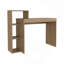 Bureau d'ordinateur, 3 tablettes, pin clair