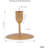 Hosley Gold Metal Taper Candle Holder Set of 6, 3 Inch High - Ideal Gift for Wedding, Party, and Special Occasion - Home Decor, Room Decor, Bedroom Decor, Aromatherapy