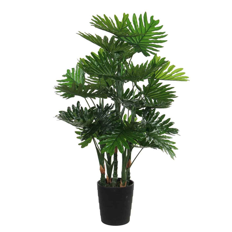 Faux Philodendron Plant in Pot, 120cm H x 80cm W x 80cm D