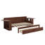 Lit de jour double avec bureau, tiroirs et table d'appoint hydraulique-531557414-531557415