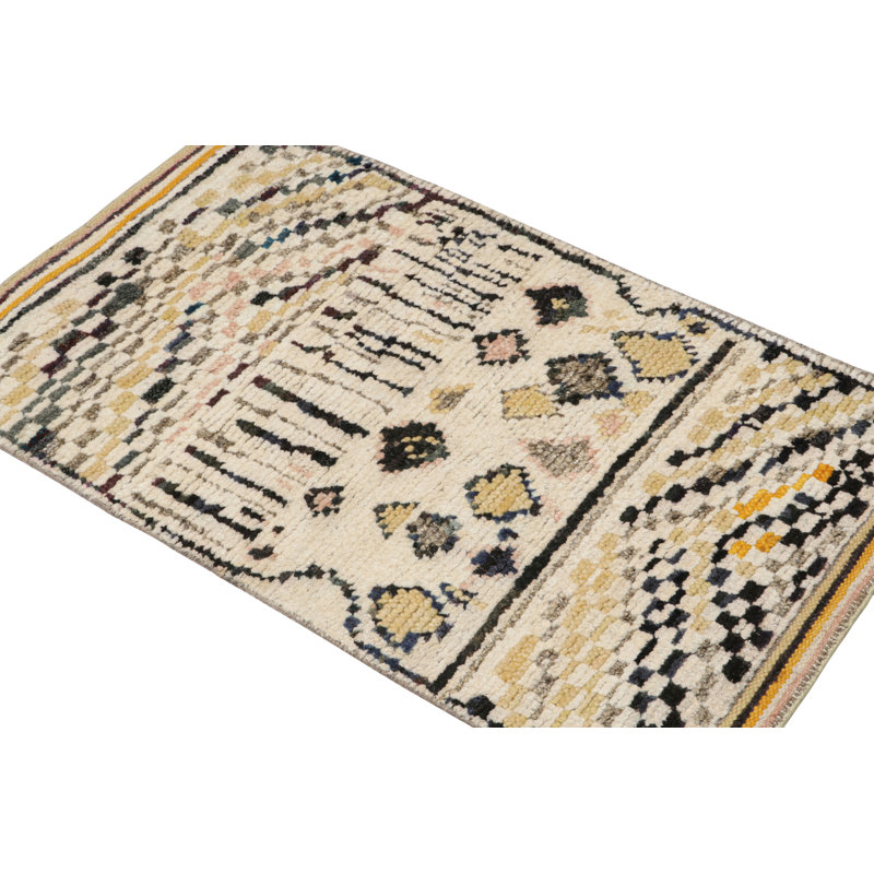 Handmade Silk and Wool Area Rug