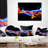 Fire and Ice Design Abstract - Abstract Printed Throw Pillow