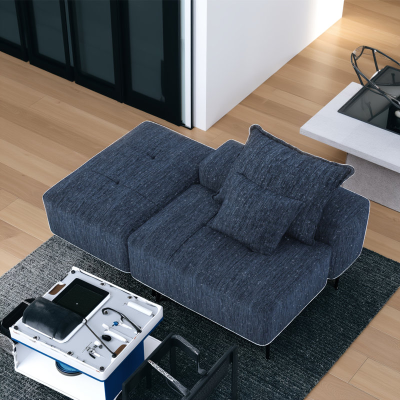 Canapé modulaire surdimensionné Modern, Bleu