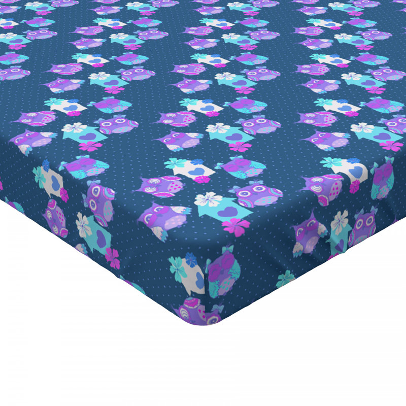 Microfiber Polka Dots Fitted Sheet, Polka Dots, Queen Fitted Sheet