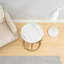 Table de chevet ronde, table de bout