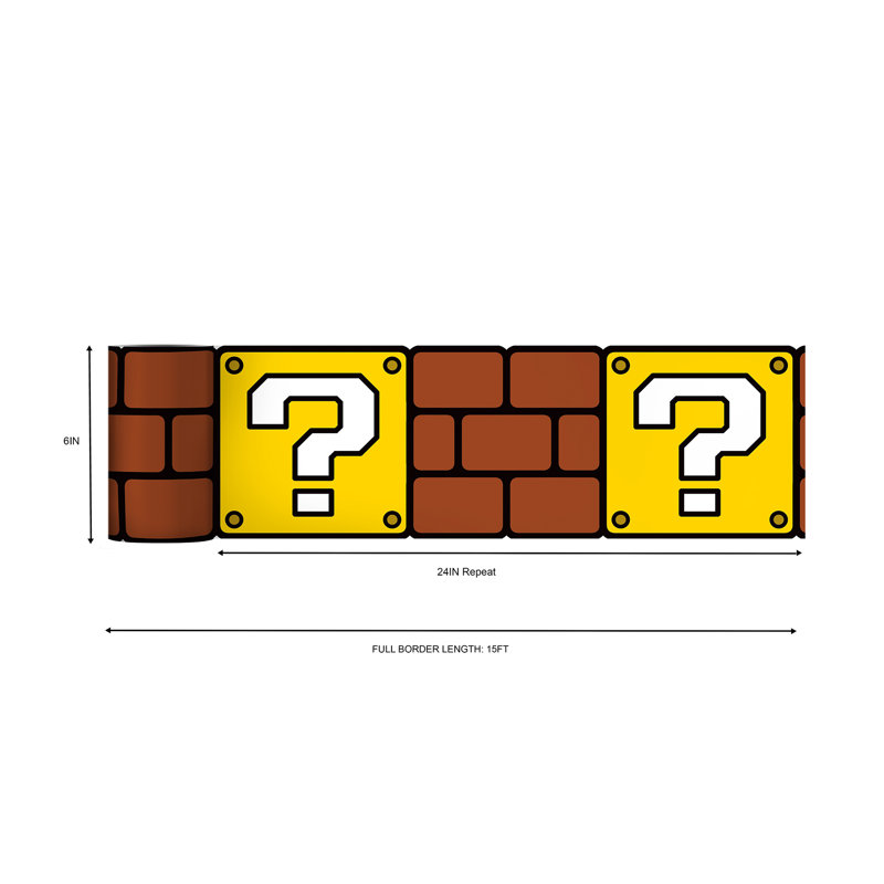 Nintendo Super Mario Question Block Border Decal