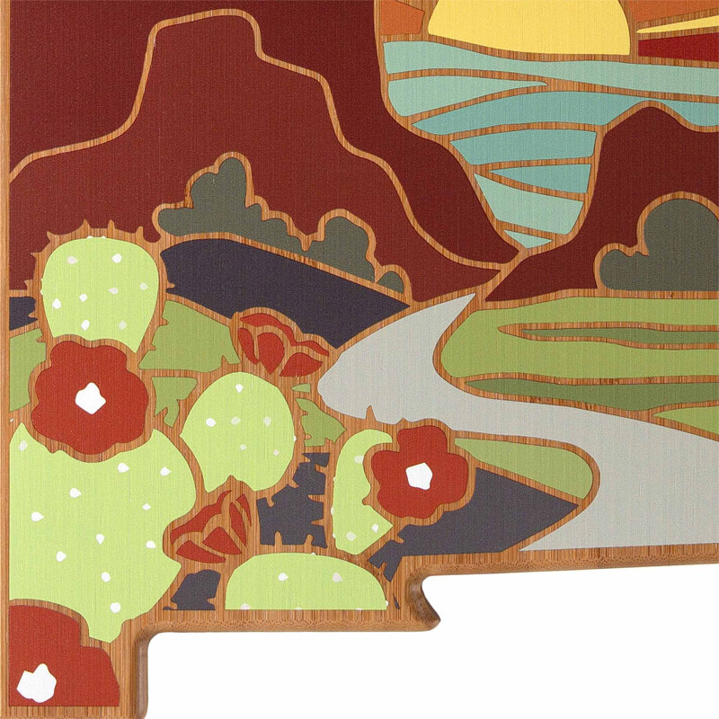 New Mexico Cutting & Serving Board with Artwork by Summer Stokes