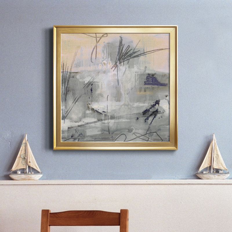 Southeast I - Cadre photo, reproduction d'art sur toile, Toile encadrée dorée, H 17,5 po x l 17,5 po x P 1,5 po