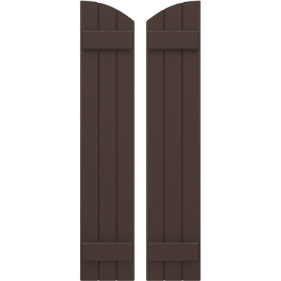 Volets de planche-n-lattes jointes avec plateau elliptique Americraft (2 lattes) (par paire)