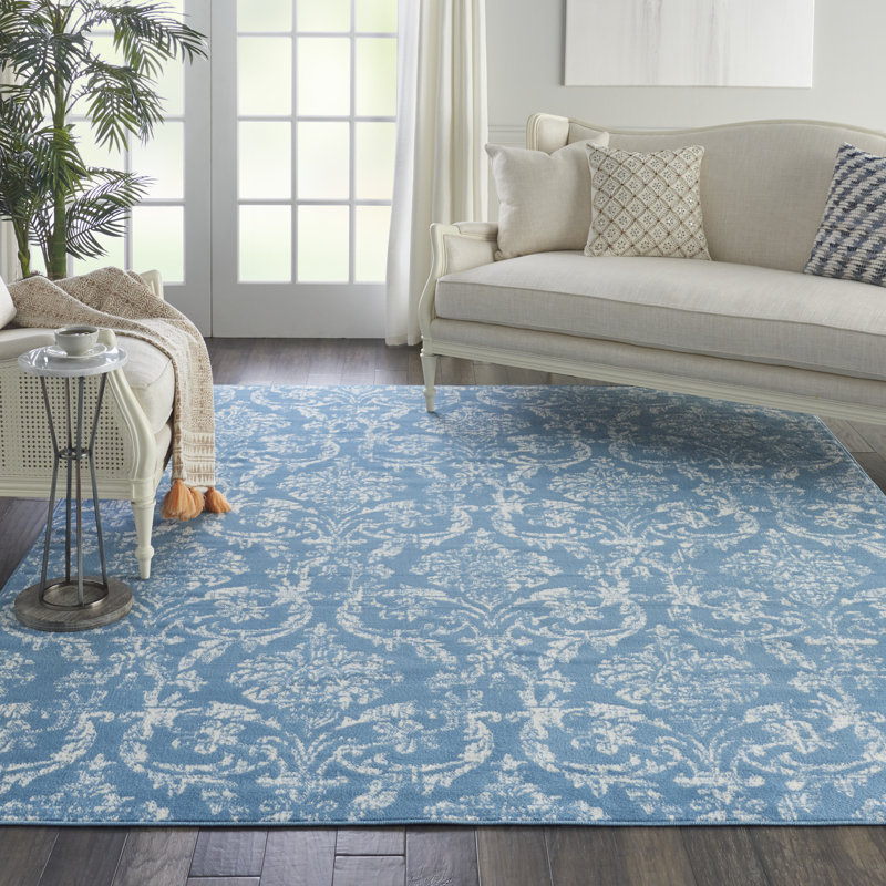 Rosemead Damask Indoor Rug, Rectangle 7'10" x 9'10"