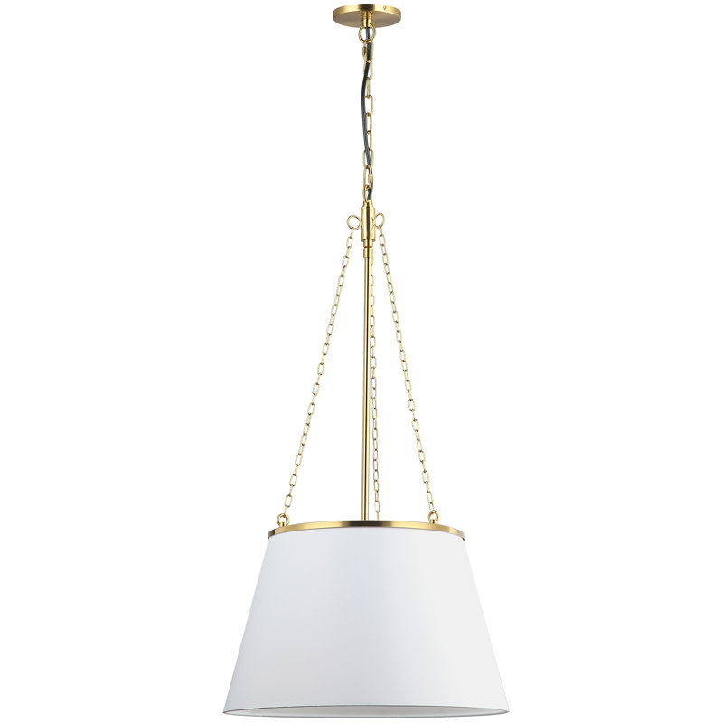 Chaunie 1 - Light Shaded Pendant, Aged Brass