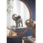 Cadre de miroir antique rond 30 "x 30" sculpté à la main rose, miroir mural pour espace de vie, salle de bain, décoration murale pour hall d'entrée