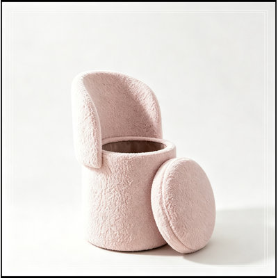 Fauteuil demi-tonneau avec rangement à plateau rabattable
