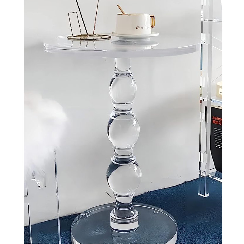 Modern Crystal Clear Acrylic Side Table