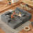 Modern L-shaped Sectional Sofa-123884716