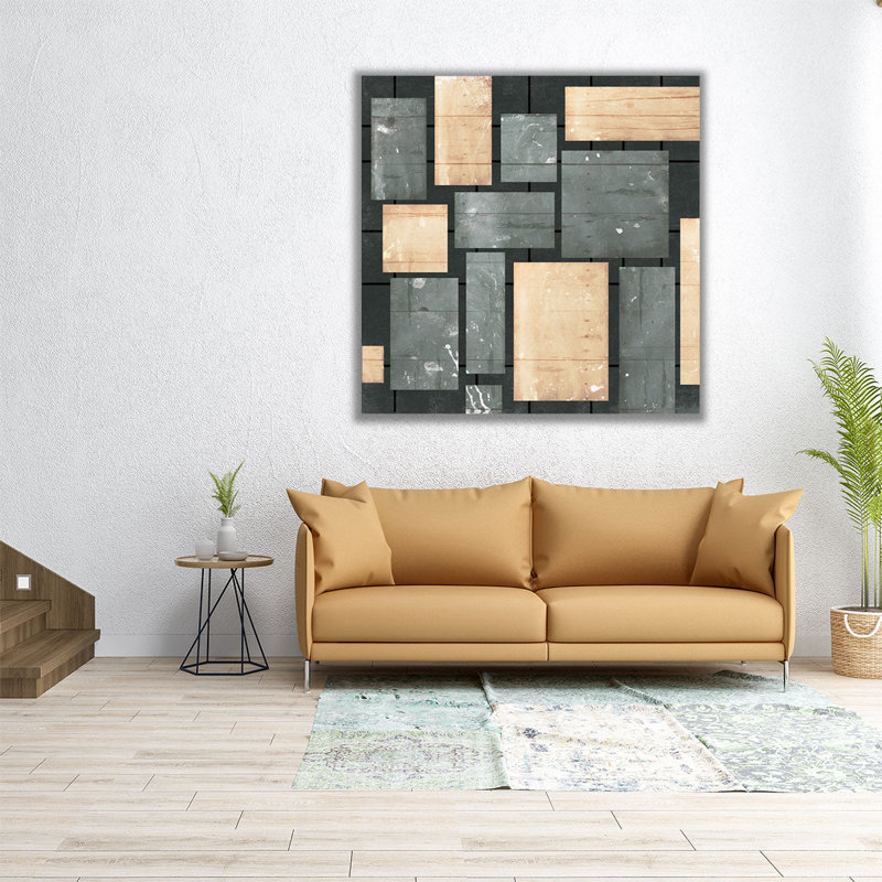 «Wood Teris», reproduction d'art sur toile, H 12 po x l 12 po