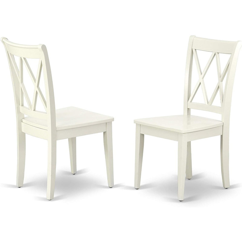 Ensemble de mobilier de salle à manger 5 pièces comprenant une table de cuisine ovale avec rallonge papillon et 4 chaises de salle à manger, lin blanc