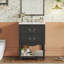 24'' Bathroom Vanity with Ceramic Sink,Two Soft-Close Drawers,Open Shelf-1877449752